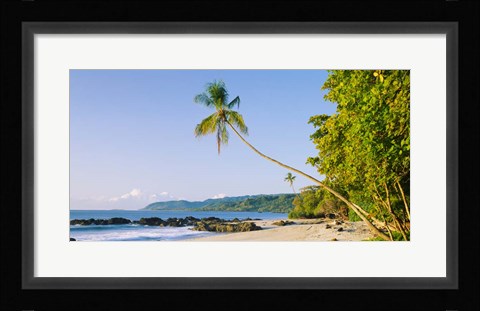 Framed Montezuma Beach, Nicoya Peninsula, Costa Rica Print