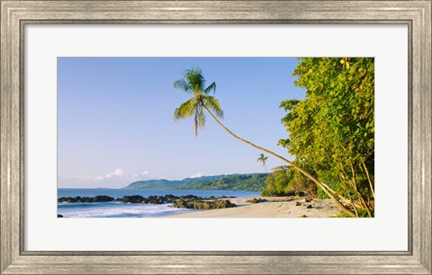 Framed Montezuma Beach, Nicoya Peninsula, Costa Rica Print