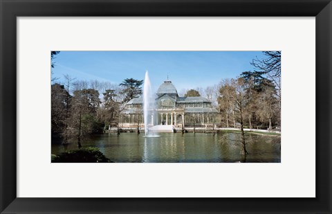 Framed Palacio De Cristal, Madrid, Spain Print