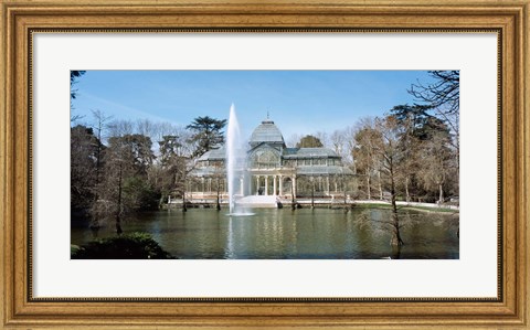 Framed Palacio De Cristal, Madrid, Spain Print