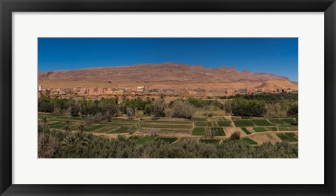 Framed Tinghir Oasis, Province De Tinghir, Souss-Massa-Draa, Morocco Print