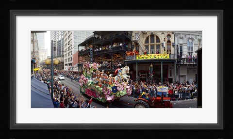Framed Mardi Gras Festival, New Orleans, Louisiana Print