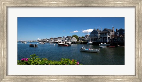 Framed Nantucket Harbor, Massachusetts Print