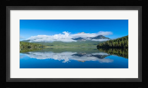 Framed Pyramid Mountain at Jasper National Park, Alberta, Canada Print