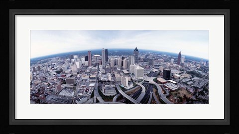 Framed Ariel View of Atlanta, Georgia Print