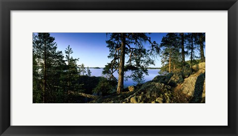 Framed Lake Saimaa, Puumala, Finland Print