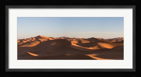 Framed Erg Chebbi Dunes Errachidia Province, Meknes-Tafilalet, Morocco Print