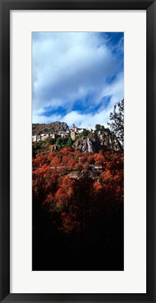 Framed Roubion Village, Provence-Alpes-Cote d&#39;Azur, France Print