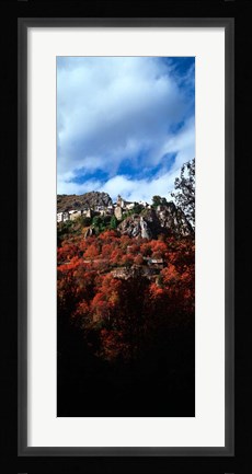 Framed Roubion Village, Provence-Alpes-Cote d'Azur, France Print