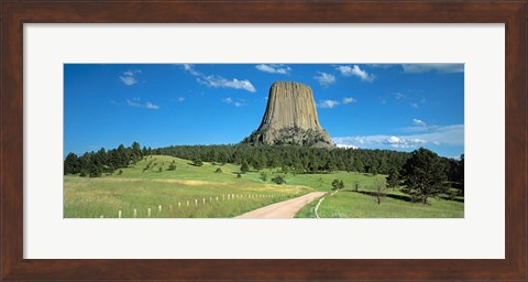 Framed Wyoming, Devils Tower National Monument Print
