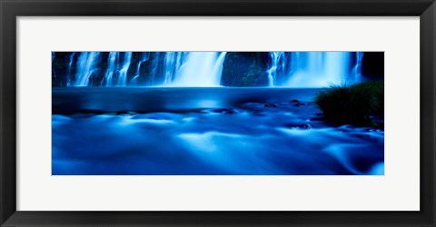 Framed McArthur-Burney Falls Memorial State Park, California (blue) Print