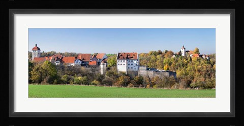 Framed Starkenburg Castle, Martinskirche Church, Baden-Wurttemberg, Germany Print