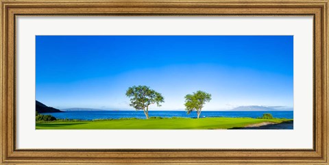 Framed Makena Golf Course, Hawaii Print