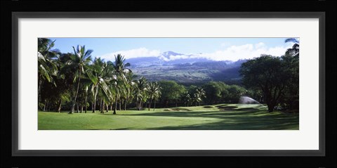 Framed Makena Golf Course, Maui, Hawaii Print