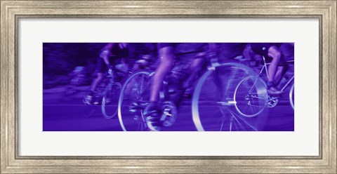 Framed Bicycle Race Print