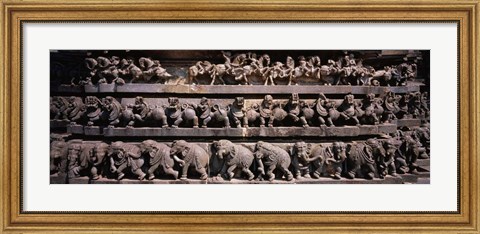 Framed Chennakesava Temple, Belur, Karnataka, India Print