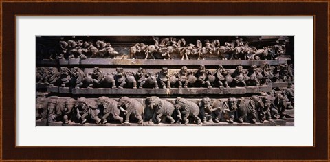 Framed Chennakesava Temple, Belur, Karnataka, India Print