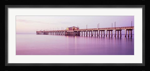 Framed Gulf State Park Pier, Gulf Shores, Baldwin County, Alabama Print