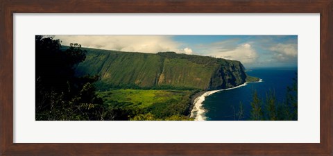 Framed Waipio Valley, Big Island, Hawaii Print