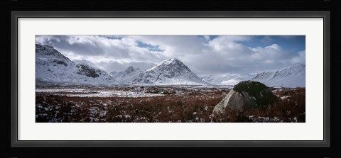 Framed Clouds over Mountains, Glencoe, Scotland Print