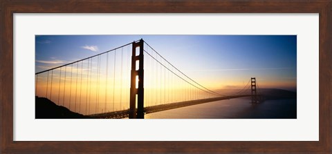 Framed Golden Gate Bridge Glow, San Francisco, California Print
