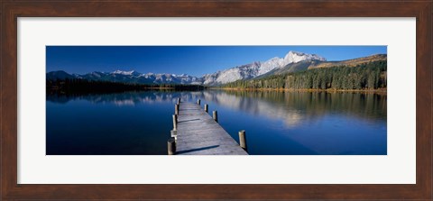 Framed Hector Lake, Mt John Laurie, Rocky Mountains,  Alberta, Canada Print
