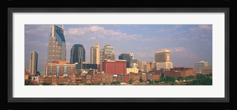 Framed Skyline of Nashville, TN Print