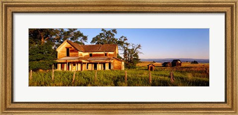 Framed Farmhouse, Oregon Print