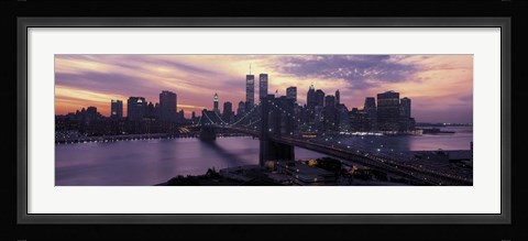 Framed Brooklyn Bridge, Manhattan, New York City Print