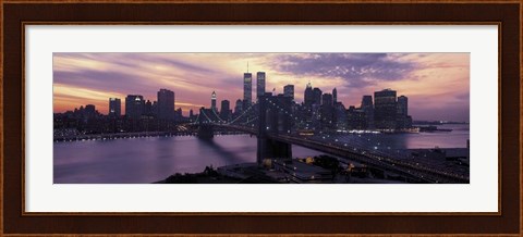 Framed Brooklyn Bridge, Manhattan, New York City Print