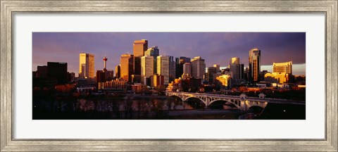Framed Bow River, Calgary, Alberta, Canada Print