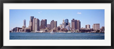 Framed Waterfront Buildings, Boston, Massachusetts Print