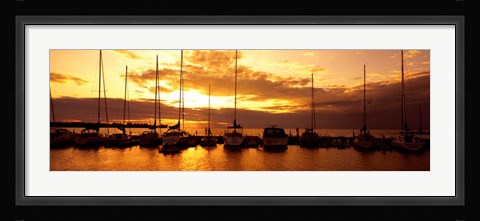 Framed Egg Harbor. Wisconsin Print