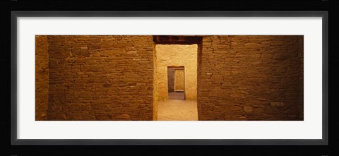 Framed Anasazi Ruins, Pueblo Bonito, New Mexico Print