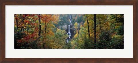 Framed Raven Cliff Falls, Sumter National Forest, Greenville County, South Carolina Print