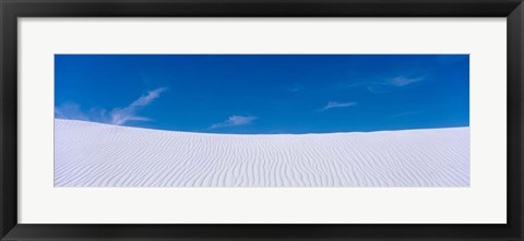 Framed Blue SKy over White Sands National Monument, New Mexico Print