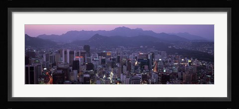 Framed Central Business District, Seoul, South Korea Print