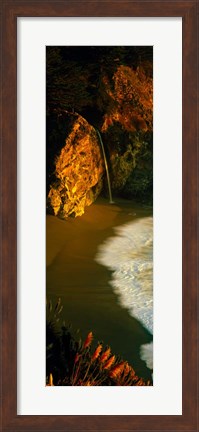Framed McWay Falls, Julia Pfeiffer Burns State Park, Monterey County, California Print
