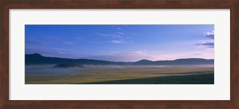 Framed Valle Grande, Valles Caldera National Preserve, New Mexico Print