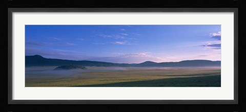 Framed Valle Grande, Valles Caldera National Preserve, New Mexico Print