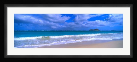 Framed Waimanalo Beach Park,  Oahu, HI Print