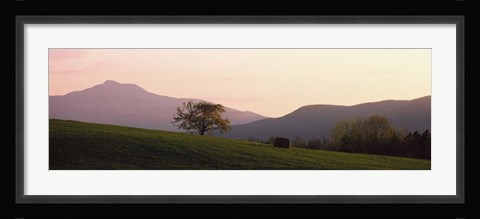 Framed Camels Hump, Waterbury, VT Print