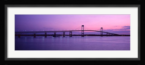 Framed Newport Bridge, Newport, RI Print