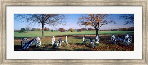 Framed Cannons Valley Forge National Historical Park, PA Print