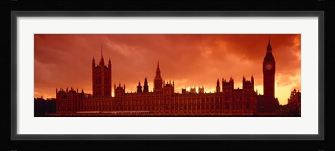 Framed Houses of Parliament, London, England Print