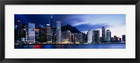 Framed Central District, Hong Kong, Asia Print