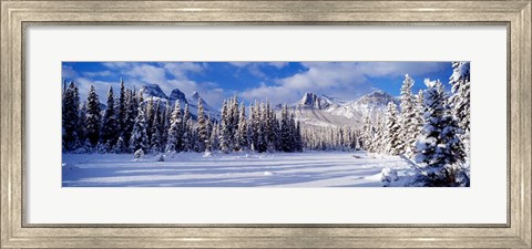 Framed Three Sisters Bow Valley Kananaskis Country Alberta Canada Print