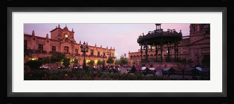 Framed Plaza De Armas, Guadalajara, Mexico Print