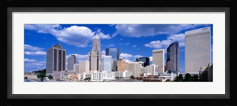 Framed Charlotte, North Carolina Print
