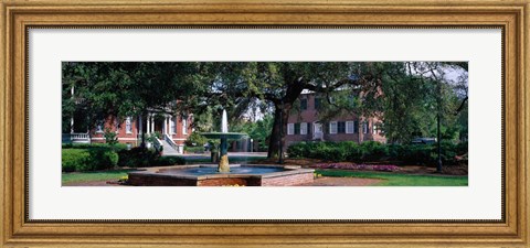 Framed Columbia Square Historic District, Savannah, GA Print